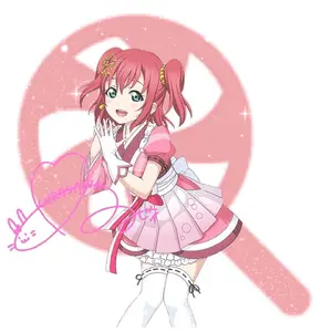 ラブライブサンシャイン Aqours 沼津 まちあるき缶バッジ 高海千歌