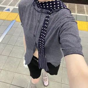 6(ROKU)コットンカシミヤ ベーシック 25SS Tシャツ レッド 赤