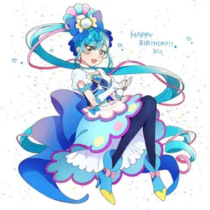 デリシャスパーティープリキュアキュアスパイシー 缶バッジバースデー