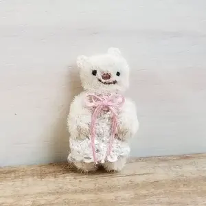 Tiny zoo 作家 くま フェルト テディベア ハンドメンド ぬいぐるみ Tiny zoo 作家 くま フェルト テディベア ハンドメンド