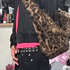 Archive leather fur jacket swag y2k - メルカリ