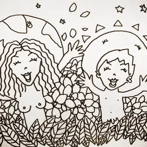 天然石 女神と天使のシルエット 彫刻 - メルカリ