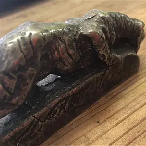 撫で大黒さん 鉄製 破顔一笑の大黒天約40cm 銘入林作 最終50%off