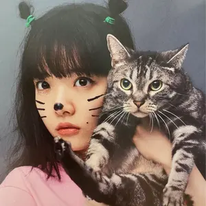 ど*り様 ウィンスタンレイキャット　緑目ジンジャー猫&黄目キジトラ猫　結合作品 ど*り様 ウィンスタンレイキャット 緑目ジンジャー猫&黄目キジトラ猫