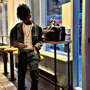 fur jacket black 00s archive opium carti - メルカリ