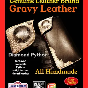 Gravy Leather 本革 サドルレザー ライダース ロング ウォレット