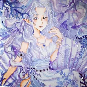 受注生産品)七福神の水彩画☆大色紙☆額付 - メルカリ