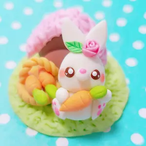 七夕チーズケーキ バンビ フェイクスイーツ 樹脂粘土 スイーツデコ