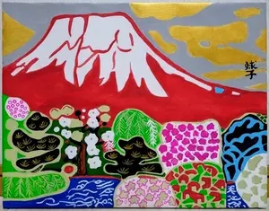 千住博 共シール「ウォーターフォール」肉筆保証/表サイン有り 千住博 共シール「ウォーターフォール」肉筆保証/表サイン有り