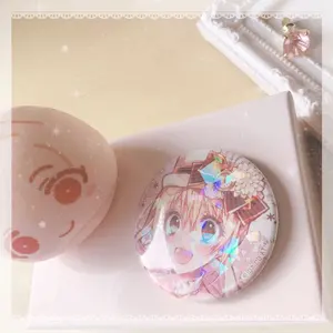 アイナナ アイドリッシュセブン ŹOOĻ ブラホワ 缶バッジ 2個 棗巳波