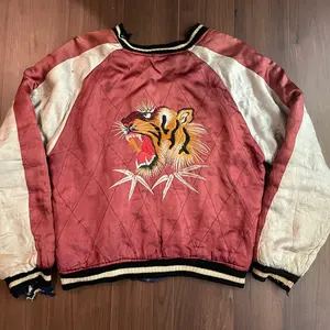 再出品 40s 50s レーヨン混 ギャバ スラックス かすり 2タック