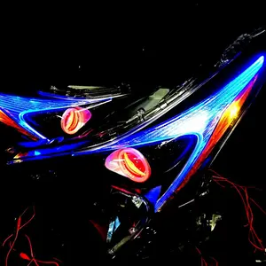 プリウス50 前期 3連RGB多色カラーチェンジ可能 h11バルブ交換式フォグ