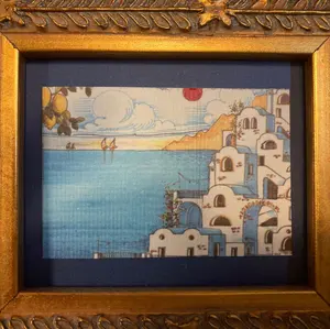 壁掛け ミラー 鏡 イタリア製 八角鏡 ヴィンテージ 蚤の市 - メルカリ