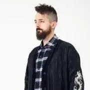 DONNAKARAN ジップアップ フード ムートンコート ブラック L 羊毛皮