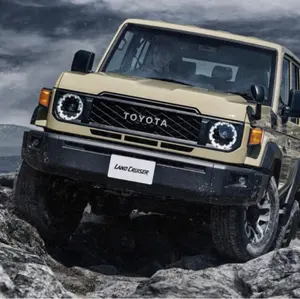 プラド150系後期 トヨタ純正 左右ヘッドライト マットブラック
