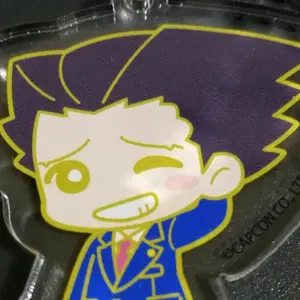 逆転裁判 画廊 タイホくん アクリルキーホルダー アニメ ポストカード