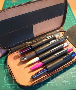 プエブロ ラウンドジップ ペンケース（検索用 バハギア 野原工芸 工房