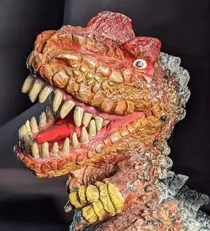 ベムラー「ウルトラマン」登場怪獣（M1号）ソフビフィギュア赤茶色