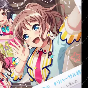 Poppin'Party 山吹沙綾 てるてる坊主 アクリルキーホルダー バンドリ
