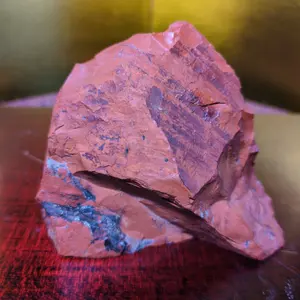 佐渡赤玉金鉱石 約6.4kg 天然石 自然石 鑑賞石 木製台座付 超希少 レア