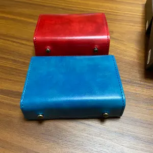 中古】ミッレフォッリエ コードバン 27 ネイビー CORDOVAN エムピウ