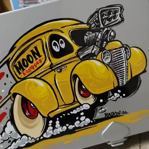 ピンストライプ アートピース シルバーリーフ アメリカン雑貨 アメ車