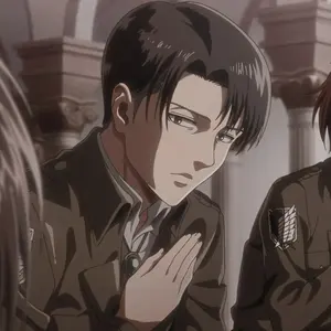 進撃の巨人 くじメイト ミカサ メタリック缶バッジ - メルカリ