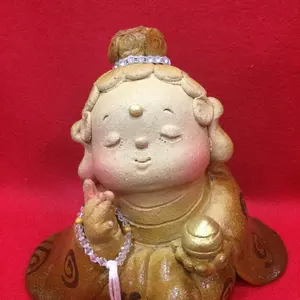 地蔵 お地蔵さん しあわせ 家族 お守り 陶人形 置物 - メルカリ