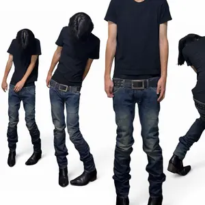 GalaabenD Ice blue Destroy Skinny Denim - メルカリ