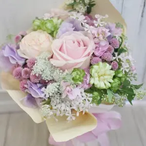 極美品】rinfarre 花柄 ホルターネック シフォン ロングドレス