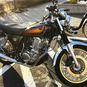 SR400用 マフラー エキパイ GreenTea社製 - メルカリ