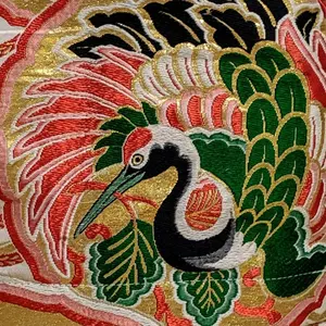 帯バッグリメイク 777番ボディバッグ 赤金銀鳳凰 - メルカリ