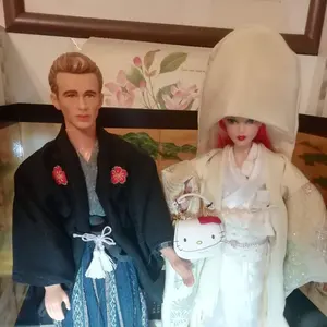 バービー白無垢着物アンドケン紋付き袴 ウエディング | Shop at