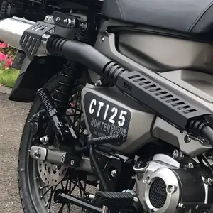CT125用デイトナ ウィンドシールドSS＋せいらん工房ダウンステー