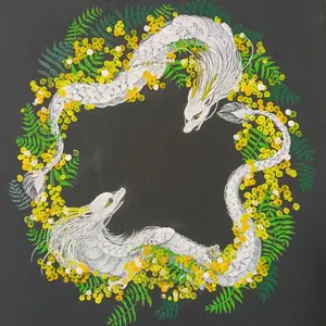 No.548 F3キャンバス アクリル画 原画 白鳥 白鳥の湖 開運絵画 - メルカリ