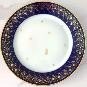 未使用】河上恭一郎瑠璃金邊輪花盤水晶玻璃5枚青銀座和光‐ Mercari