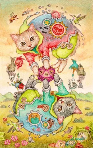 【原画】『苔むした鎧 〜戦士ポルメク〜』（ポメラニアン　犬　絵画　パステル画） 原画】『苔むした鎧 〜戦士ポルメク〜』（ポメラニアン 犬 絵画