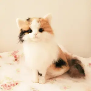 Babyねこちゃん♡お帽子&Libertyロンパースおめかしスタイル♪テディベア Babyねこちゃん♡お帽子&Libertyロンパースおめかしスタイル