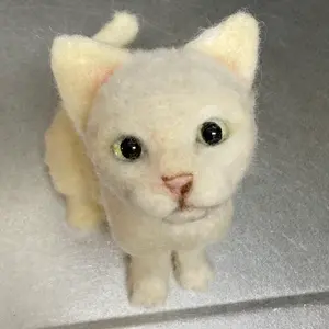 羊毛フェルト チワワ ごめん寝ポーズ 犬 ハンドメイド リアル