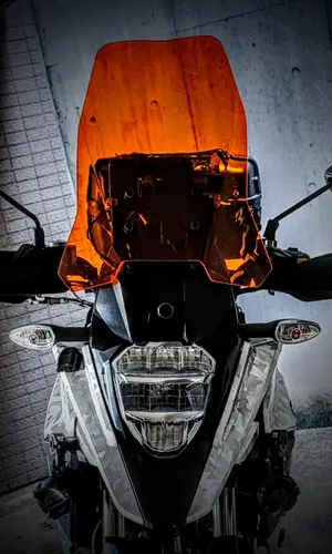 VStrom ロングシールド クリア黄 Vストローム250SX ロングスクリーン