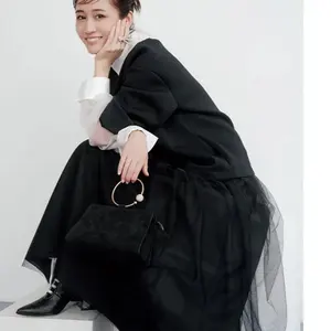 ne Quittez pas シャーリングドレス ジャカードワンピース S - メルカリ