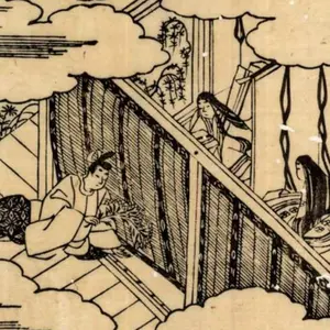 古筆589-591】古今和歌集 紀貫之 松平不昧公正室落款入 古文書茶道掛軸