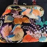古布リメイクがま口バッグ 唐獅子 袋帯 - メルカリ