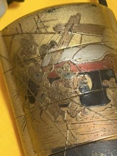 時代物 印籠 蒔絵 鼠文様 ネズミ 緒締 根付付き アンティーク - メルカリ