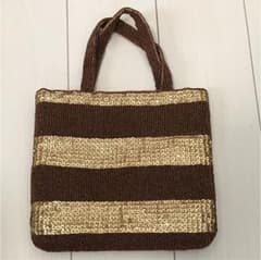 トートバッグ スパンコール ビーズ ☆未使用☆値下げ☆のサムネイル