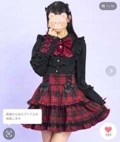シークレットハニー フリルリボンブラウス➕スカート - メルカリ