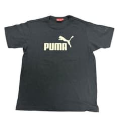 8SM1 PUMA プリントTシャツ　サッカー　M ブラック　古着 puma バックプリントTシャツ ブラック L 古着8Sa - メルカリ