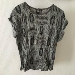 ヴィンテージ vintage ペイズリー ボーダー 柄 トップス 古着のサムネイル