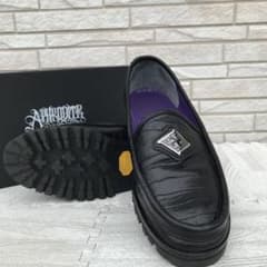 BLOHM × BUDSPOOL　ローファー　26　ブラック　クロコダイル　牛革 BLOHM × BUDSPOOL ローファー 26 ブラック クロコダイル 牛革 - メルカリ