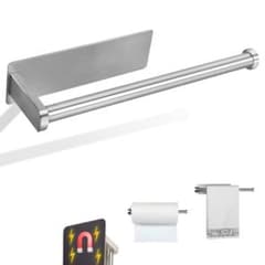 Kitchen paper holder with strong magnet, 30cm, silver, 304 Stainless